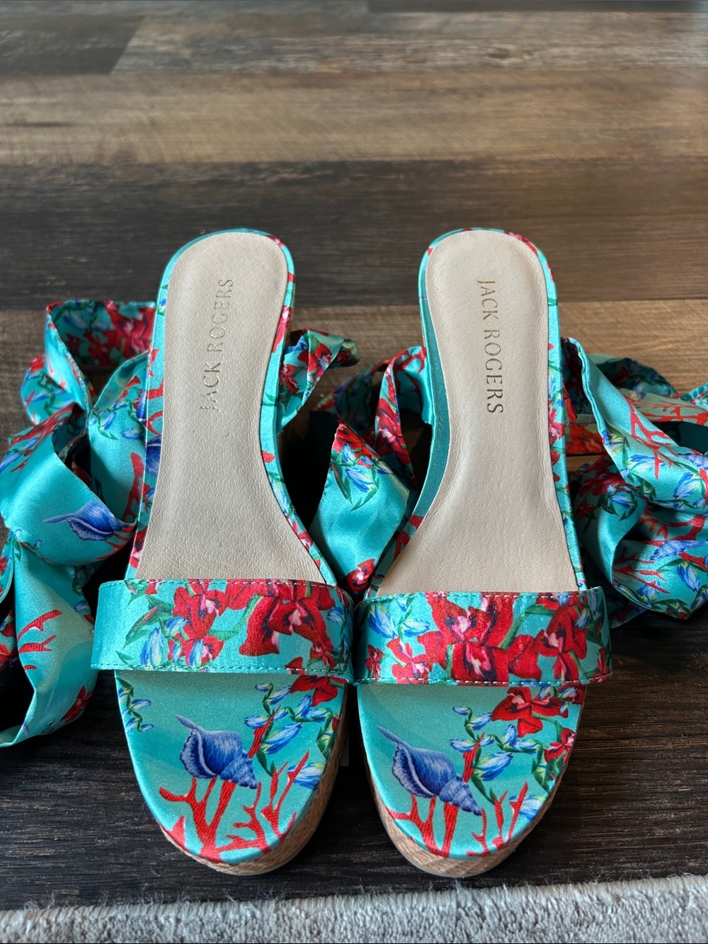 Jack Rogers Deirdre Scarf Platform Wedge